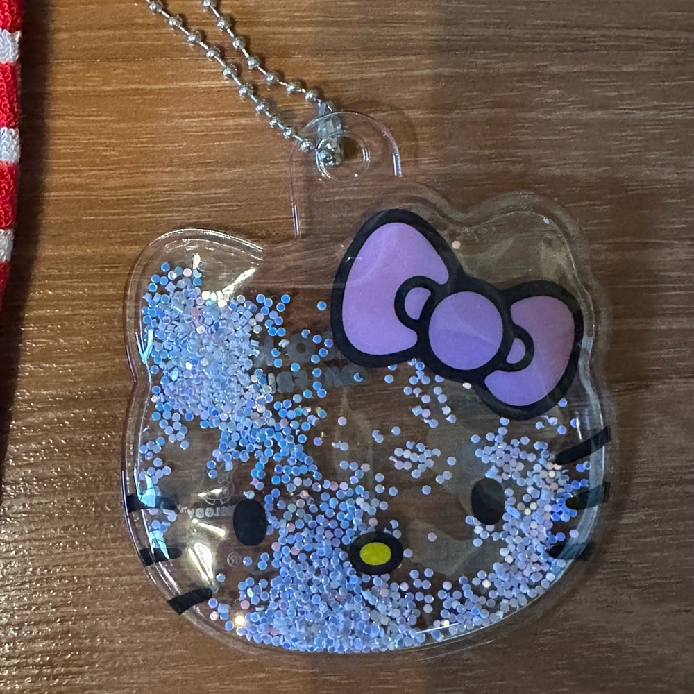 Forever 21 Red and White Striped Hello Kitty Button Down Shirt - Picture 6 of 10